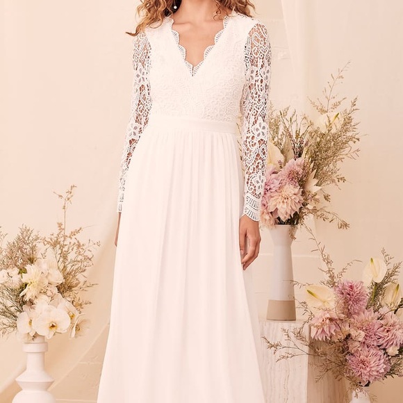 NWT Lulus Awaken My Love white lace dress - Picture 2 of 11